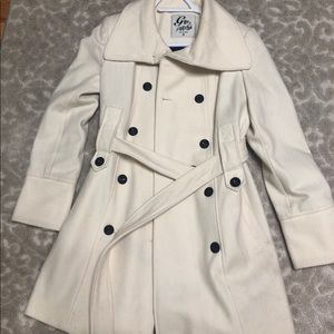 Guess M white cream elegant peacoat